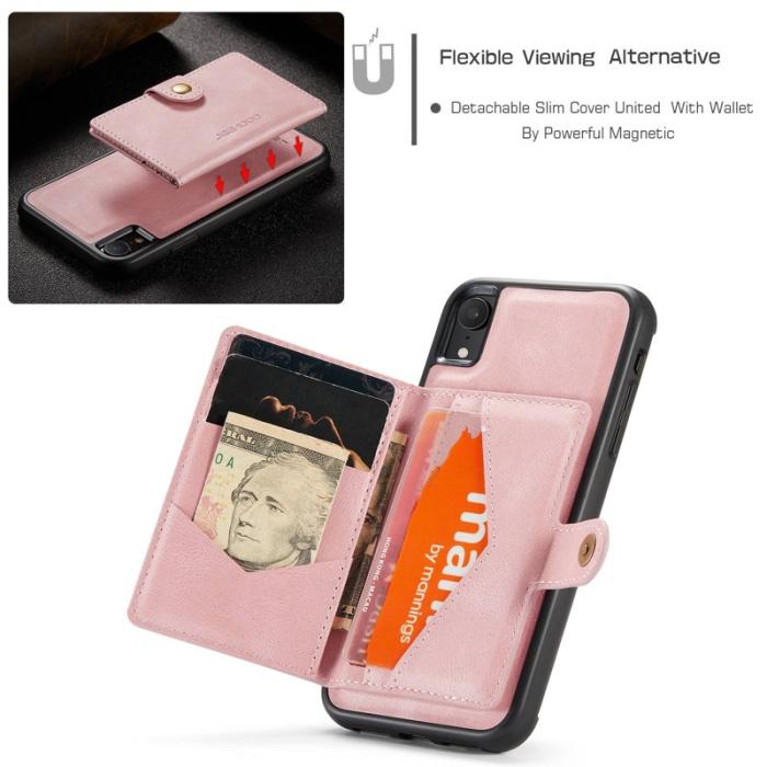 JEEHOOD - JEEHOOD iPhone XR Fodral med Kickstand i Roséguld