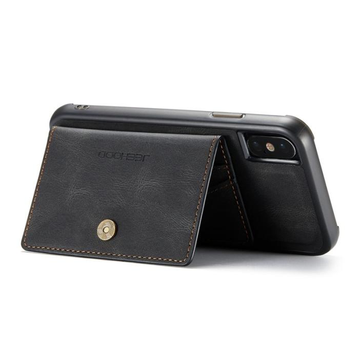 JEEHOOD - JEEHOOD iPhone XS/X Detachable Wallet Skal - Svart