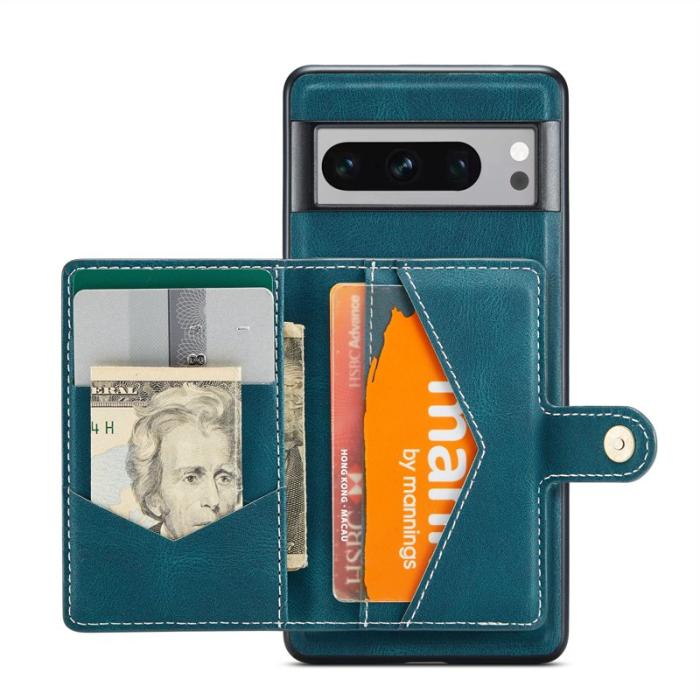 JEEHOOD - JEEHOOD J01 Fodral för Google Pixel 8 Pro PU Läder Blå