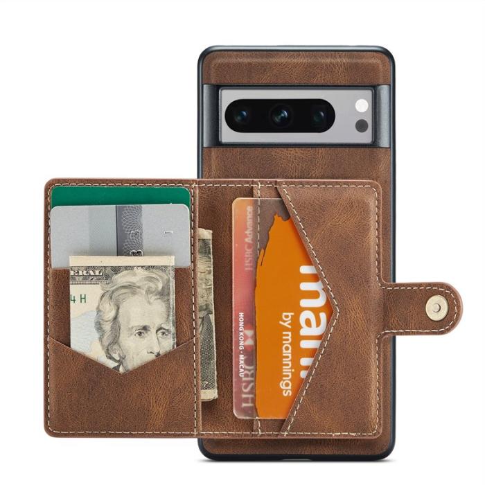 JEEHOOD - JEEHOOD J01 Fodral för Google Pixel 8 Pro PU Läder Brun