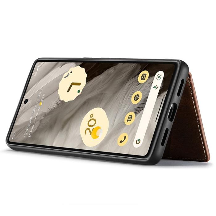 JEEHOOD - JEEHOOD J01 Fodral för Google Pixel 8 Pro PU Läder Brun