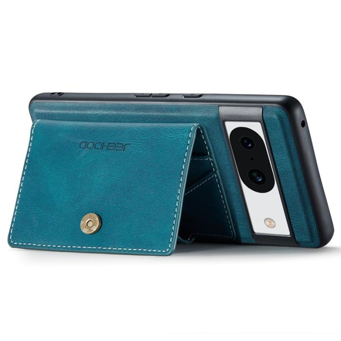 JEEHOOD - JEEHOOD J01 Fodral för Google Pixel 8a Läder TPU Blå