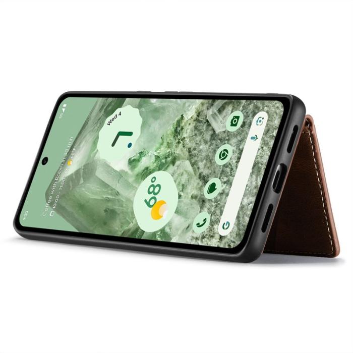 JEEHOOD - JEEHOOD J01 Fodral för Google Pixel 8a Läder TPU Retro Brun