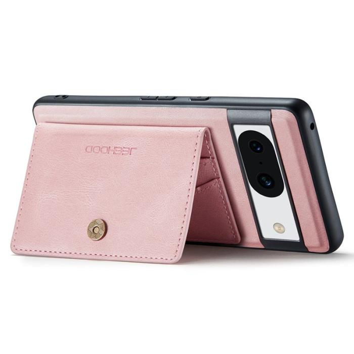 JEEHOOD - JEEHOOD J01 Fodral för Google Pixel 8a Läder TPU Retro Rosa