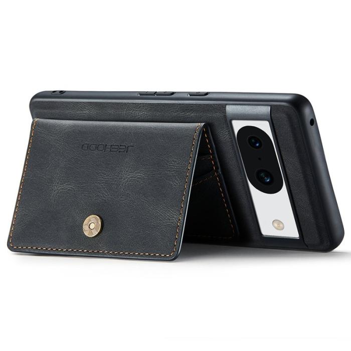 JEEHOOD - JEEHOOD J01 Fodral för Google Pixel 8a Läder TPU Svart