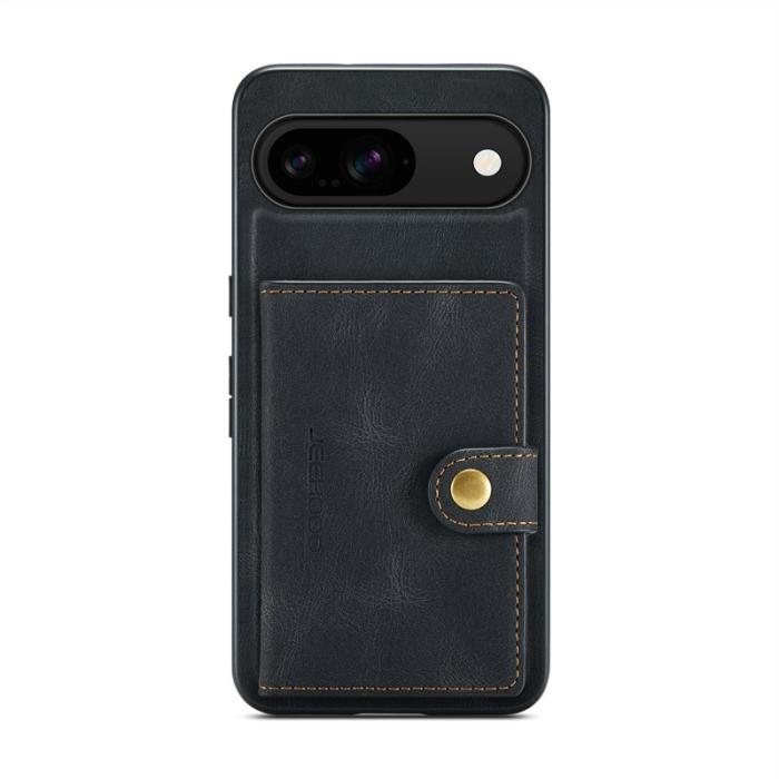 JEEHOOD - JEEHOOD J01 Fodral för Google Pixel 9 Pro Retro Läder Svart