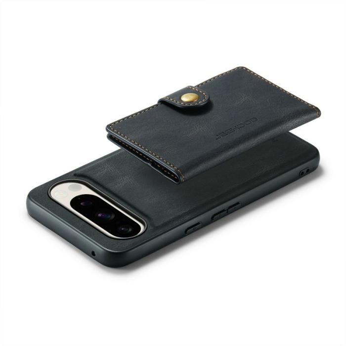 JEEHOOD - JEEHOOD J01 Fodral för Google Pixel 9 Pro XL Retro Läder Svart