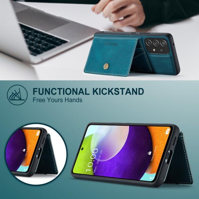 JEEHOOD - JEEHOOD J01 Fodral för Samsung Galaxy A53 5G Läder Blå