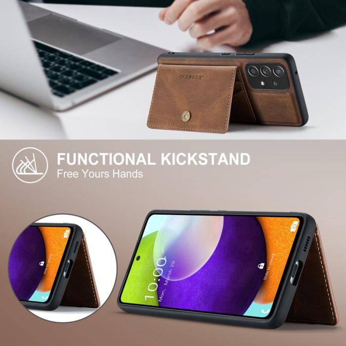 JEEHOOD - JEEHOOD J01 Fodral för Samsung Galaxy A53 5G Läder Brun