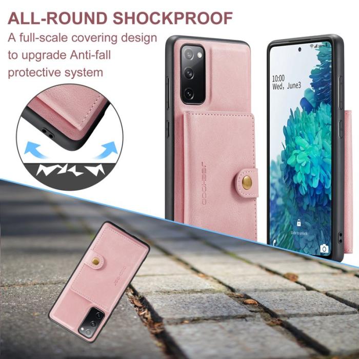 JEEHOOD - JEEHOOD J01 Fodral för Samsung Galaxy S20 FE 2022 - Rosa