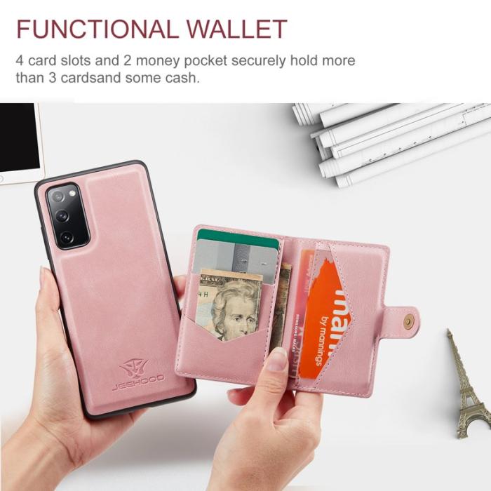 JEEHOOD - JEEHOOD J01 Fodral för Samsung Galaxy S20 FE 2022 - Rosa