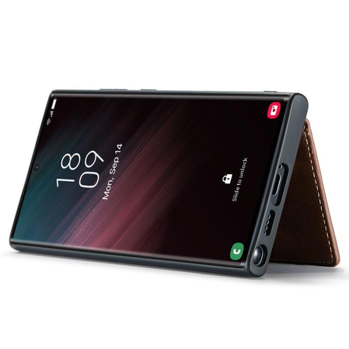 JEEHOOD - JEEHOOD J01 Fodral för Samsung Galaxy S23 Ultra - Brun