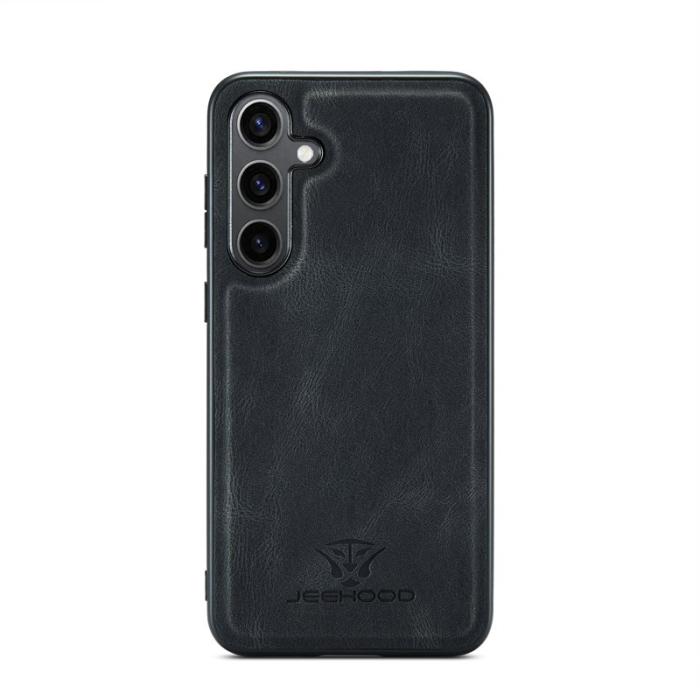 JEEHOOD - JEEHOOD J01 Fodral för Samsung Galaxy S25 Retro Läder Svart