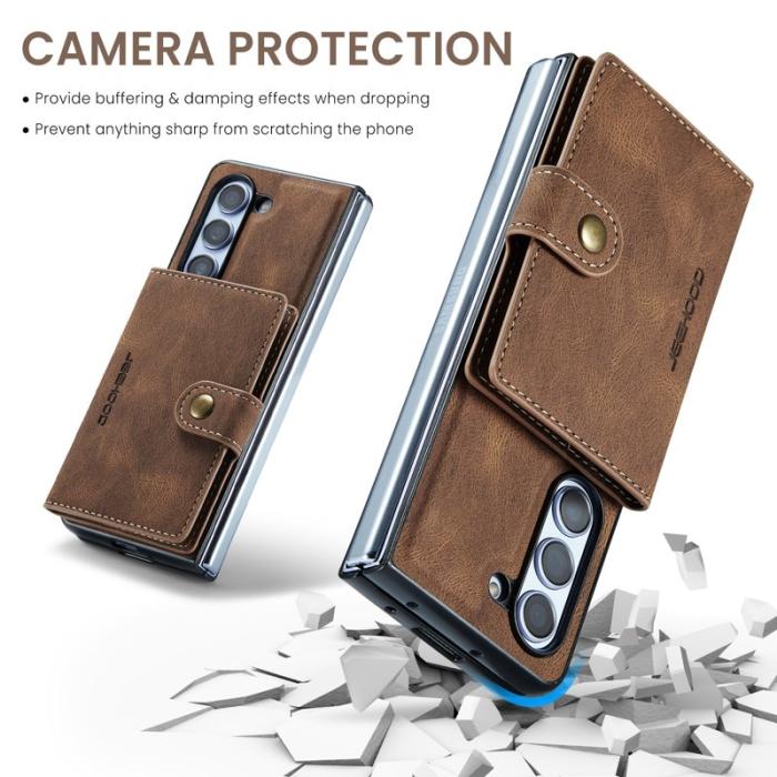 JEEHOOD - JEEHOOD J01 Fodral för Samsung Galaxy Z Fold5 5G - Brun