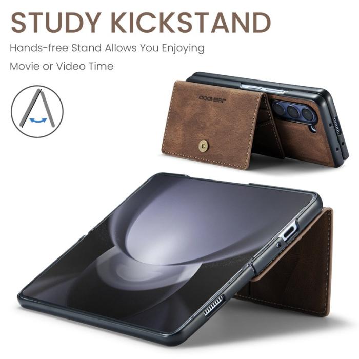 JEEHOOD - JEEHOOD J01 Fodral för Samsung Galaxy Z Fold5 5G - Brun