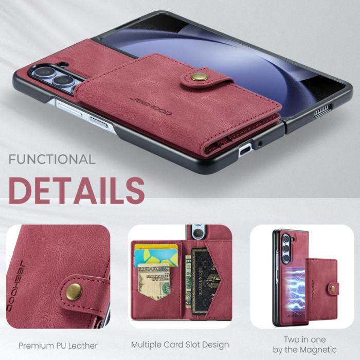 JEEHOOD - JEEHOOD J01 Fodral för Samsung Galaxy Z Fold5 5G Röd