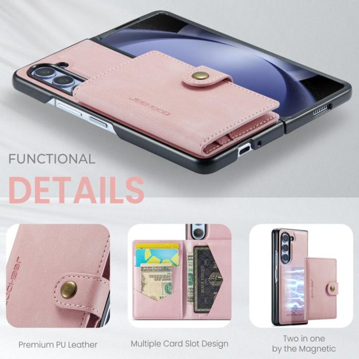 JEEHOOD - JEEHOOD J01 Fodral för Samsung Galaxy Z Fold5 5G - Rosa