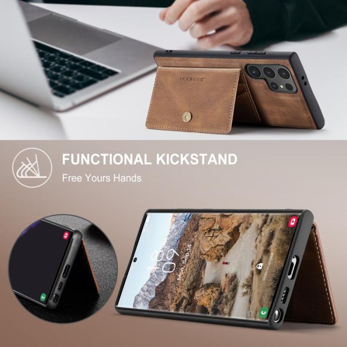 JEEHOOD - JEEHOOD J01 Fodral till Samsung Galaxy S24 Ultra - Brun