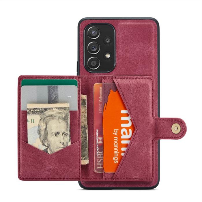 JEEHOOD - JEEHOOD J01 Samsung Galaxy A53 5G Skal Läder Röd