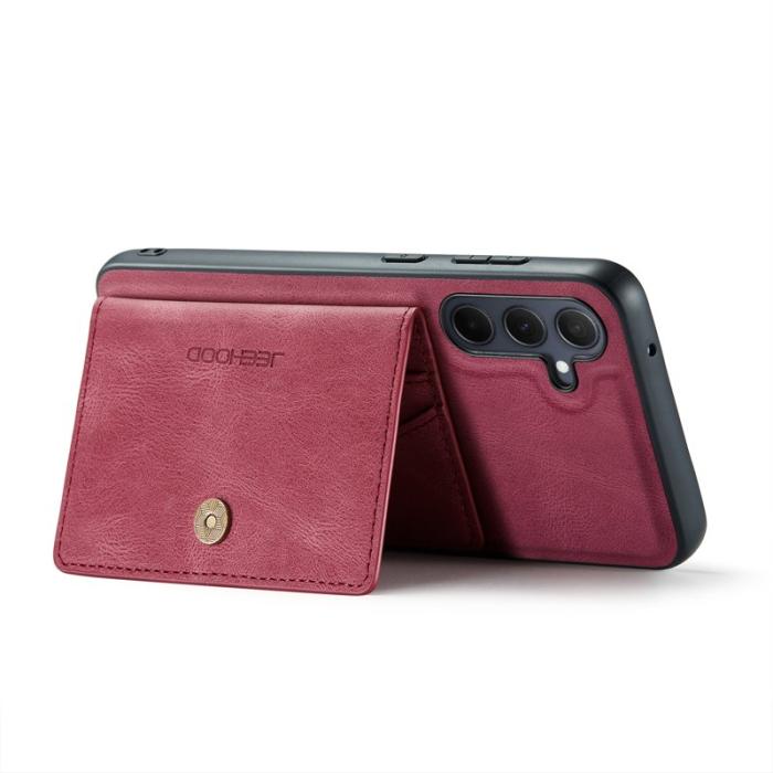 JEEHOOD - JEEHOOD J01 Samsung Galaxy A55 5G Skal Läder+TPU Röd