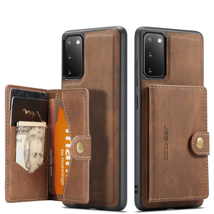 JEEHOOD - JEEHOOD J01 Skal för Samsung Galaxy S20 5G - Retro Läder - Brun