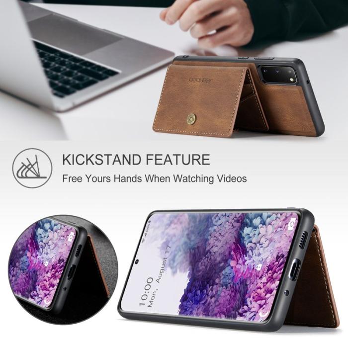 JEEHOOD - JEEHOOD J01 Skal för Samsung Galaxy S20 5G - Retro Läder - Brun
