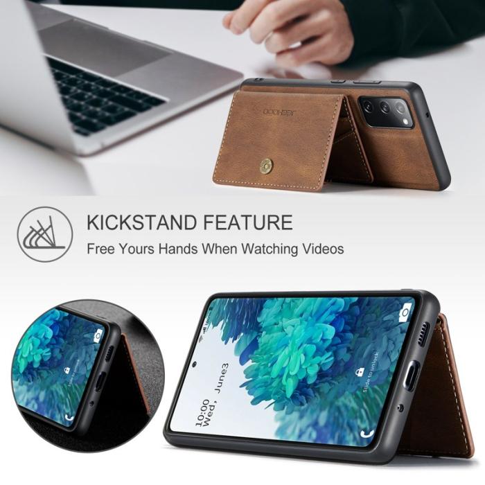 JEEHOOD - JEEHOOD J01 Skal för Samsung Galaxy S20 FE 2022 - Brun