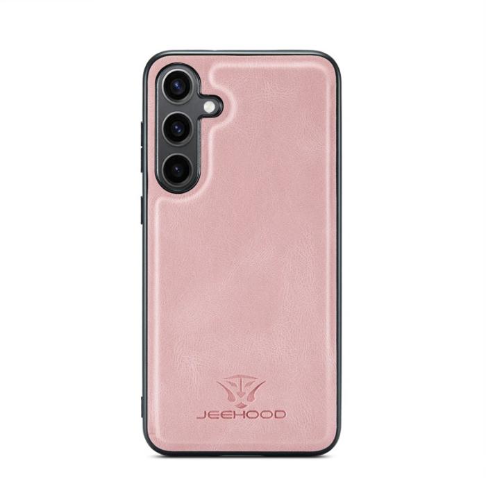 JEEHOOD - JEEHOOD J01 Skal för Samsung Galaxy S25+ Retro Läder - Rosa
