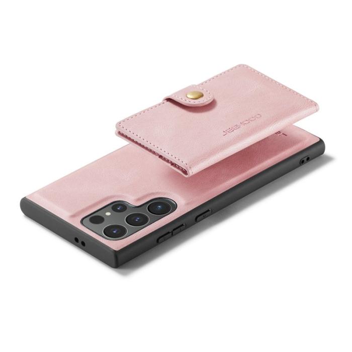 JEEHOOD - JEEHOOD J01 Skal för Samsung Galaxy S25 Ultra - Rosa Retro Läder