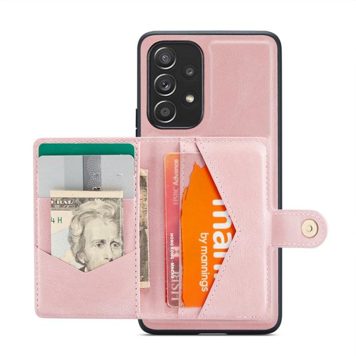 JEEHOOD - JEEHOOD J01 Skal till Samsung Galaxy A53 5G Läder Rosa