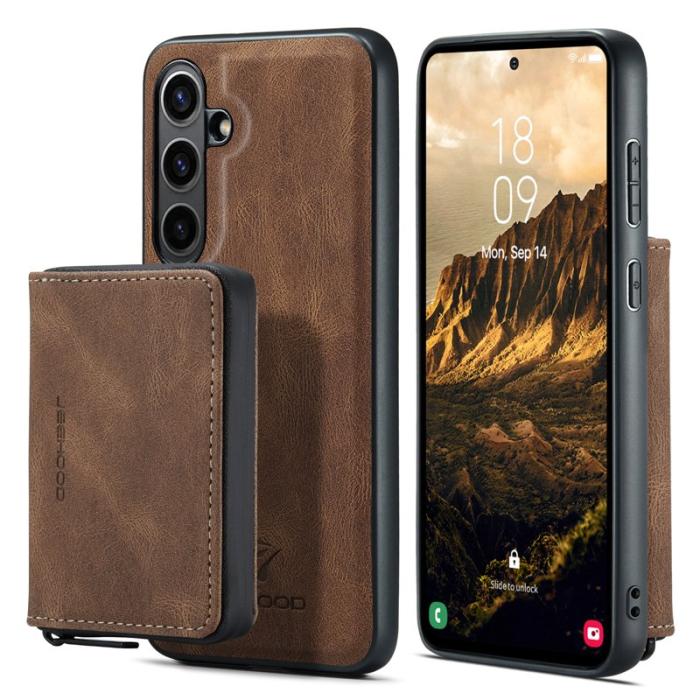 JEEHOOD - JEEHOOD J02 Fodral för Samsung Galaxy S24 FE - Brun