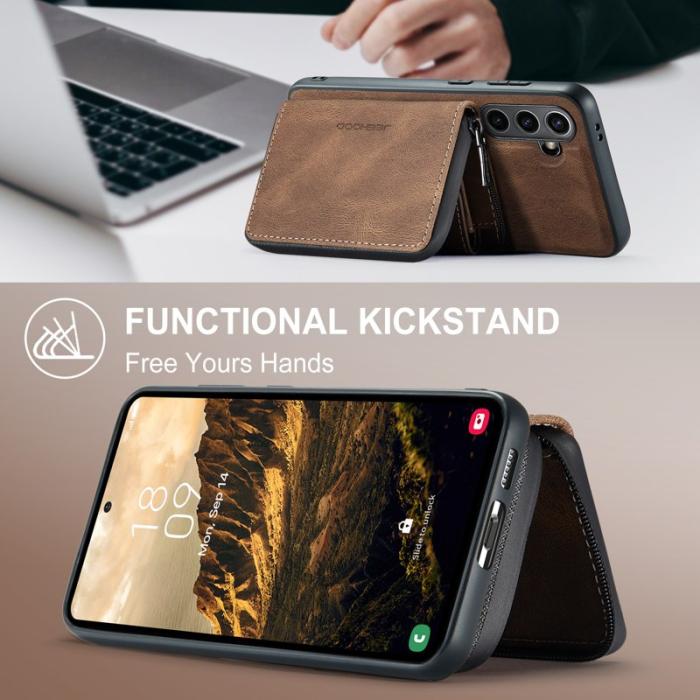 JEEHOOD - JEEHOOD J02 Fodral för Samsung Galaxy S24 FE - Brun