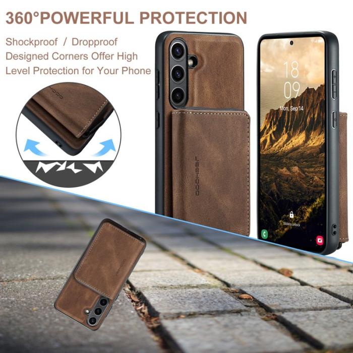 JEEHOOD - JEEHOOD J02 Fodral för Samsung Galaxy S24 FE - Brun