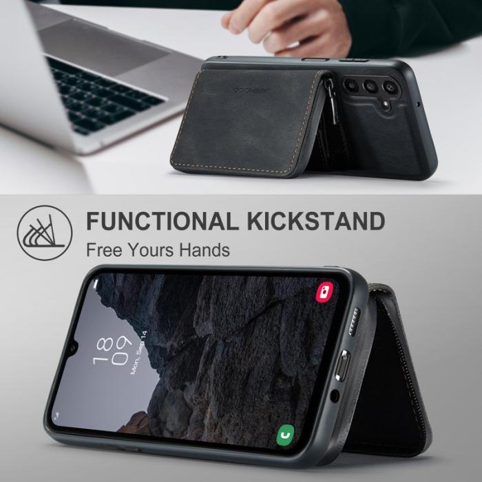 JEEHOOD - JEEHOOD J02 Samsung Galaxy A16 5G Skal Läder Svart