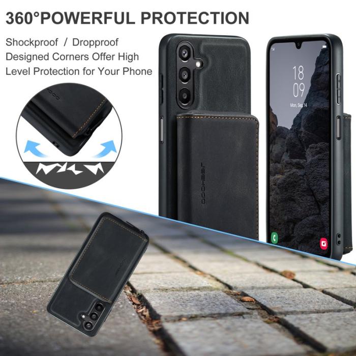 JEEHOOD - JEEHOOD J02 Samsung Galaxy A16 5G Skal Läder Svart