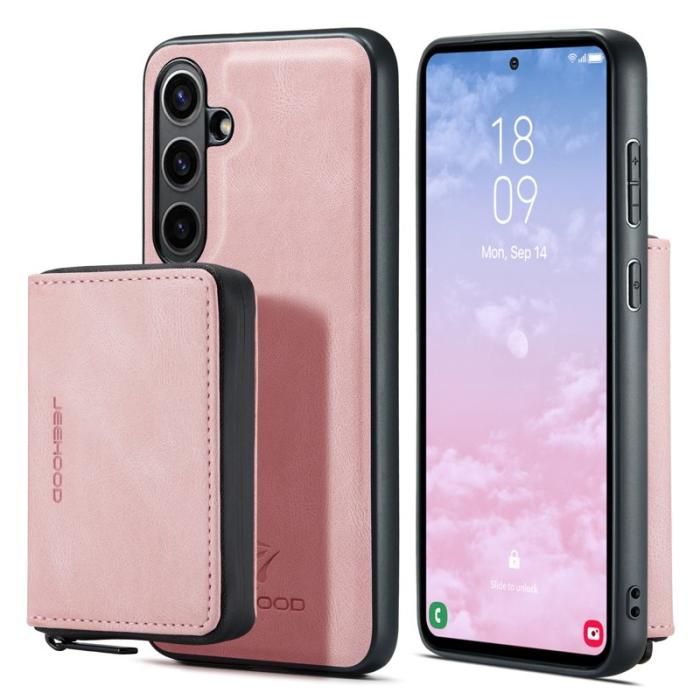 JEEHOOD - JEEHOOD J02 Skal för Samsung Galaxy S24 FE - Rosa 2-i-1 Fodral