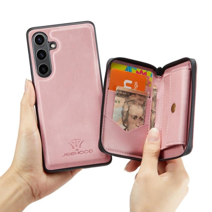 JEEHOOD - JEEHOOD J02 Skal för Samsung Galaxy S24 FE - Rosa 2-i-1 Fodral