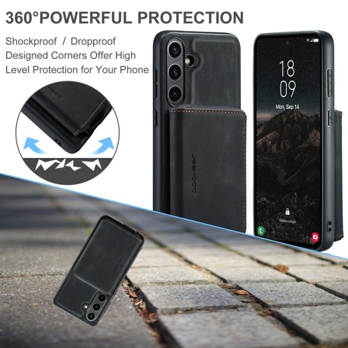 JEEHOOD - JEEHOOD J02 Skal för Samsung Galaxy S24 FE - Svart 2-i-1