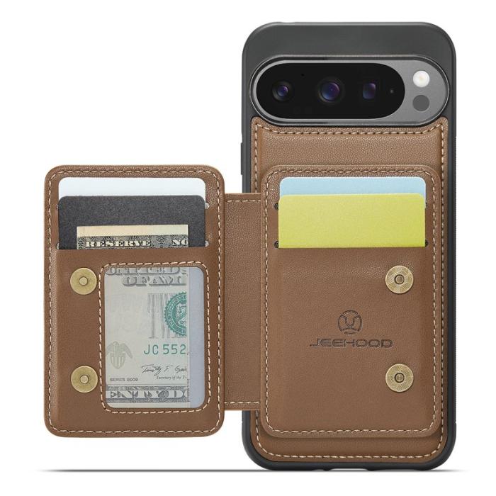 JEEHOOD - JEEHOOD J05 Fodral för Google Pixel 9 Pro XL Läder Brun