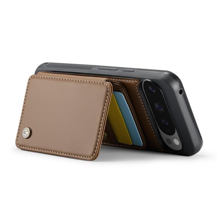 JEEHOOD - JEEHOOD J05 Fodral för Google Pixel 9 Pro XL Läder Brun