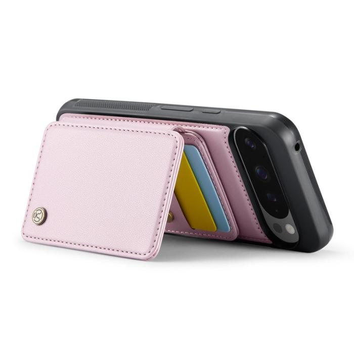 JEEHOOD - JEEHOOD J05 Fodral för Google Pixel 9 Pro XL Läder Rosa