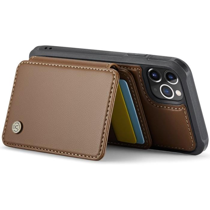 JEEHOOD - JEEHOOD J05 Fodral för iPhone 11 Pro i läder - Brun