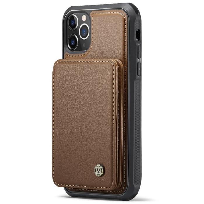 JEEHOOD - JEEHOOD J05 Fodral för iPhone 11 Pro i läder - Brun