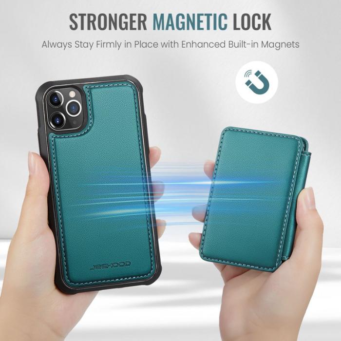 JEEHOOD - JEEHOOD J05 Fodral för iPhone 11 Pro Läder Cyan