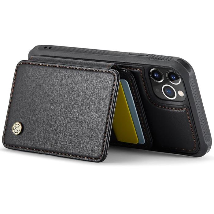 JEEHOOD - JEEHOOD J05 Fodral för iPhone 11 Pro Läder Svart