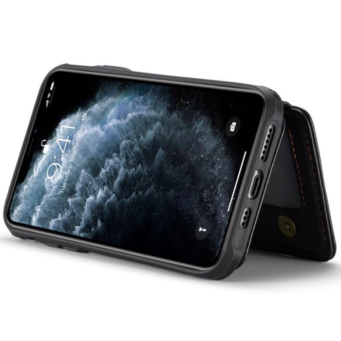 JEEHOOD - JEEHOOD J05 Fodral för iPhone 11 Pro Läder Svart