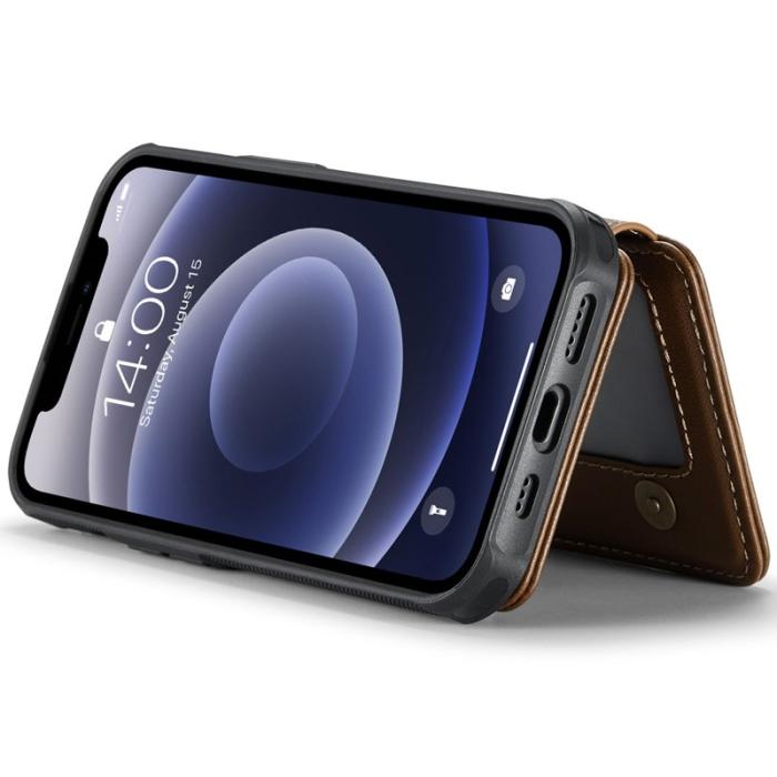 JEEHOOD - JEEHOOD J05 Fodral för iPhone 12 / 12 Pro Läder Brun