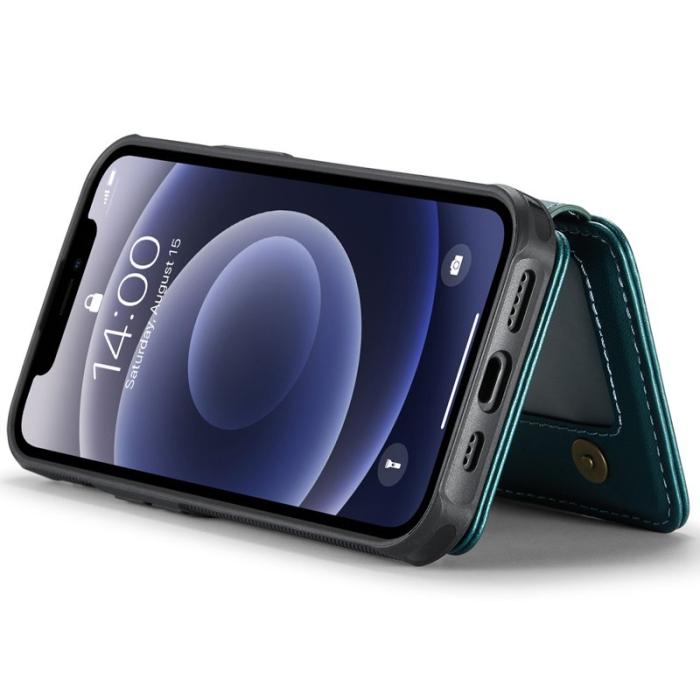 JEEHOOD - JEEHOOD J05 Fodral för iPhone 12 / 12 Pro Läder Cyan