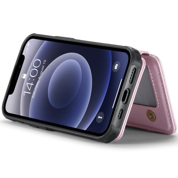 JEEHOOD - JEEHOOD J05 Fodral för iPhone 12 / 12 Pro Läder Rosa