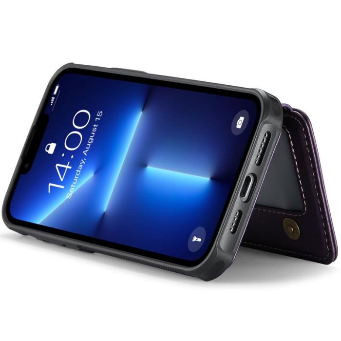 JEEHOOD - JEEHOOD J05 Fodral för iPhone 13 Pro Läder Lila